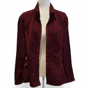 Lafayette 148 New York Button Front Top, Size 16